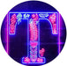 Family Name Letter T Monogram Initial LED Light Sign - Way Up Gifts