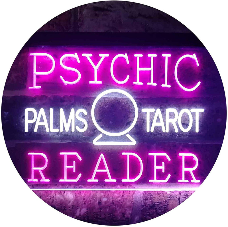 Psychic Palms Tarot Reader LED Light Sign - LED Gift Works