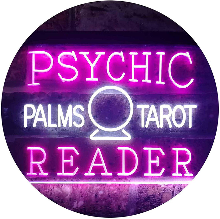 Psychic Palms Tarot Reader LED Light Sign - Way Up Gifts