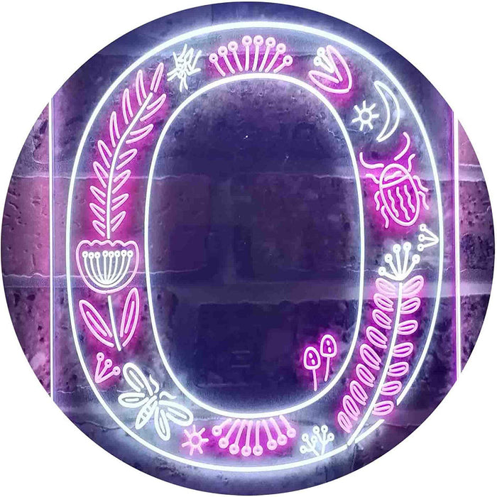 Family Name Letter O Monogram Initial LED Light Sign - Way Up Gifts