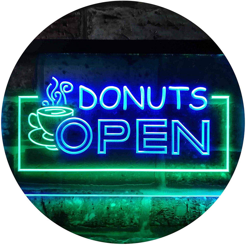 Donuts Open LED Light Sign - LED Gift Works