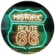 Historic Route 66 LED Light Sign - LED Gift Works