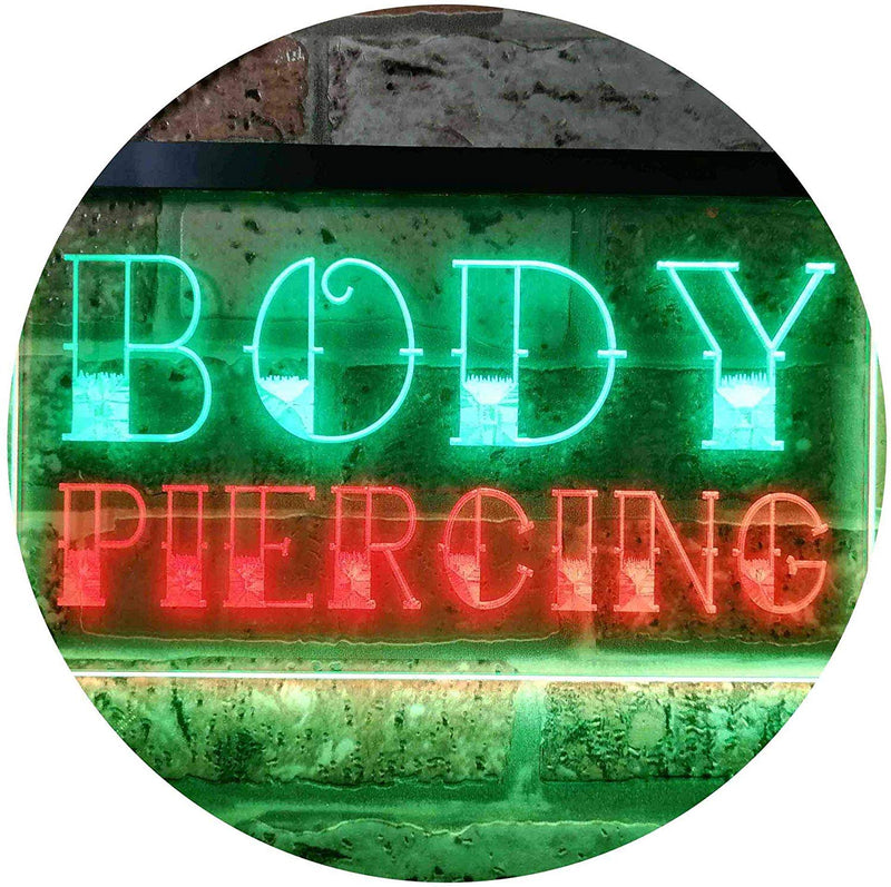 Body Piercing LED Light Sign - LED Gift Works