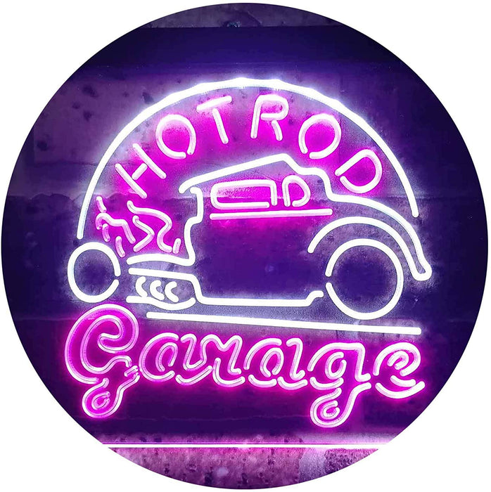 Hot Rod Garage LED Light Sign - Way Up Gifts