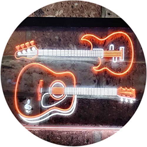 Guitars Music Instruments LED Light Sign - Way Up Gifts