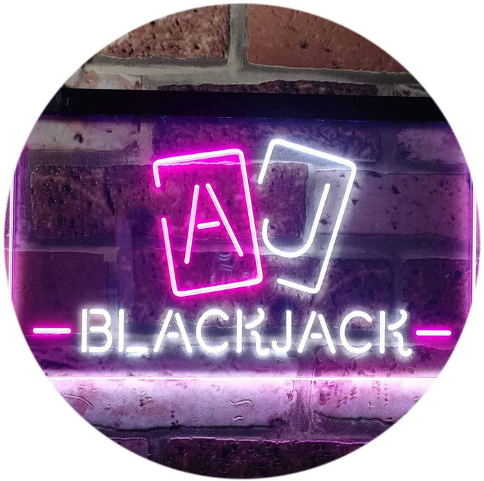 Poker Blackjack LED Light Sign - Way Up Gifts