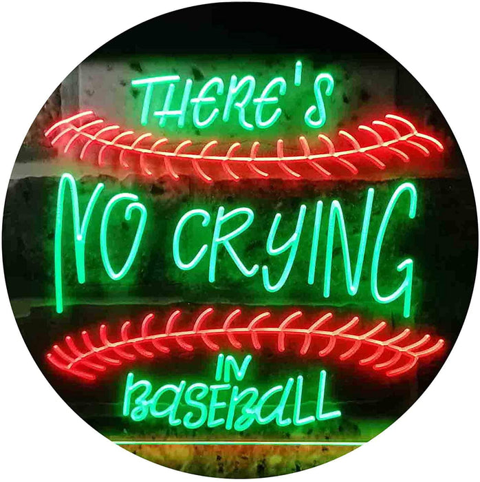 There is No Crying in Baseball Quote LED Light Sign - Way Up Gifts