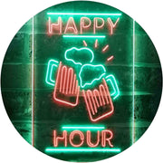 Beer Mugs Cheers Happy Hour LED Light Sign - LED Gift Works