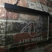 Live Nudes Sexy Lady LED Light Sign - LED Gift Works