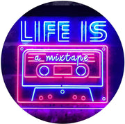 Life is a Mixtape Quotes Bedroom Decor LED Light Sign - LED Gift Works