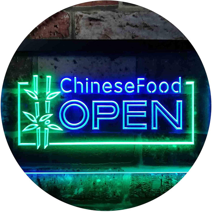 Open Restaurant Chinese Food LED Light Sign - Way Up Gifts