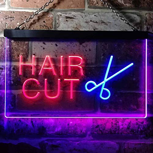 Barber Salon Hair Cut LED Light Sign - Way Up Gifts