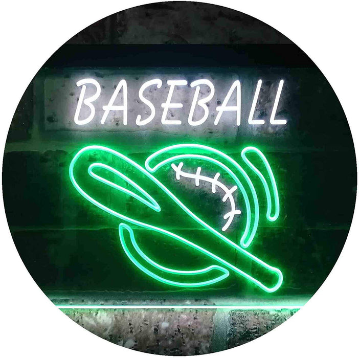 Baseball Man Cave Sports Wall Decor LED Light Sign - Way Up Gifts