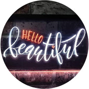 Hello Beautiful LED Light Sign - LED Gift Works