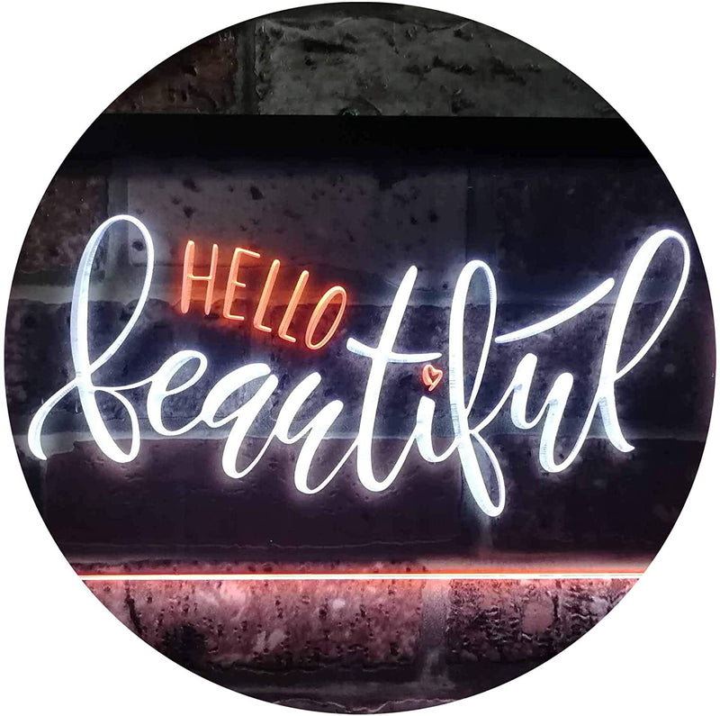 Hello Beautiful LED Light Sign - LED Gift Works