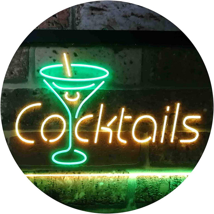 Cocktails LED Light Sign - Way Up Gifts