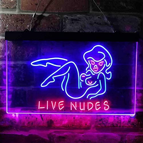 Live Nudes Sexy Lady LED Light Sign - Way Up Gifts