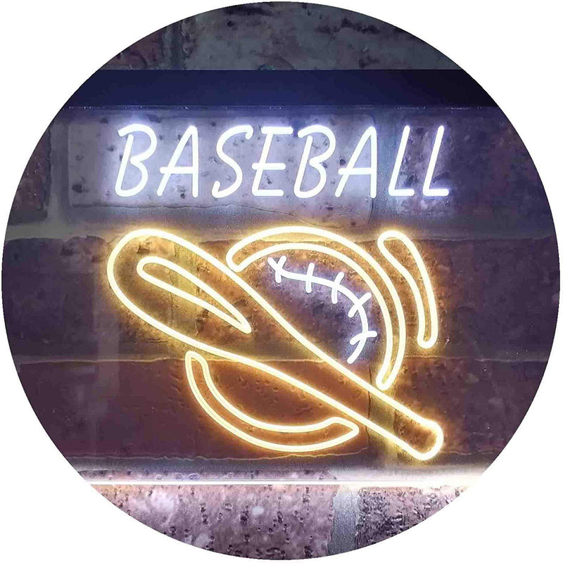Baseball Man Cave Sports Wall Decor LED Light Sign - LED Gift Works