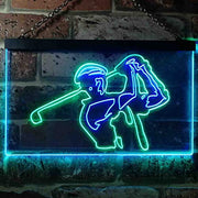 Golf Course Pro Shop Golf Player LED Light Sign - LED Gift Works