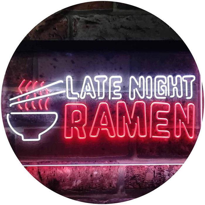 Japanese Food Late Night Ramen LED Light Sign - Way Up Gifts