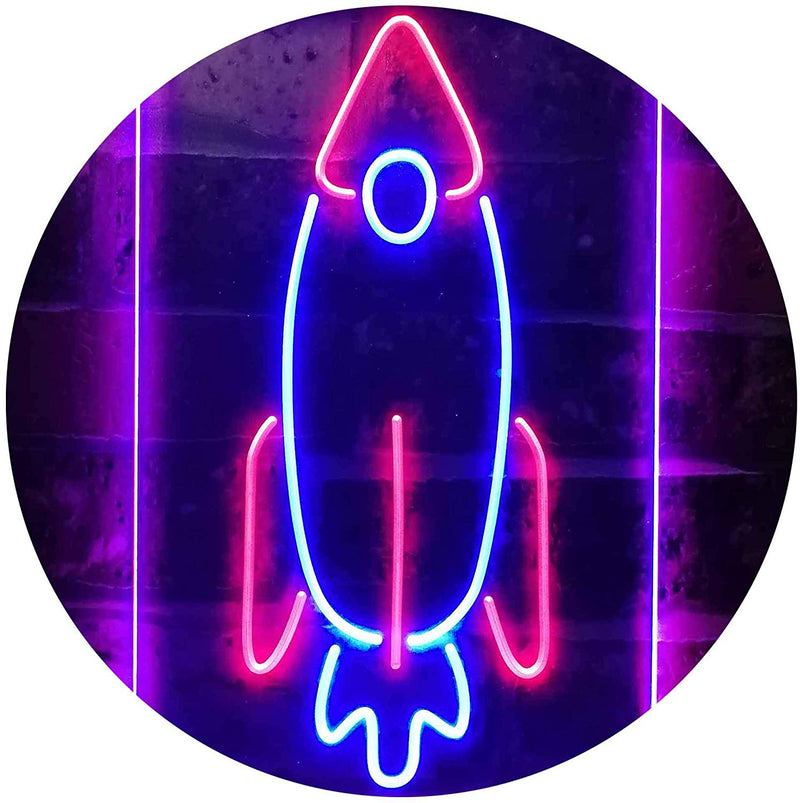 Space Shuttle Rocket Kids Wall Decor LED Light Sign - LED Gift Works