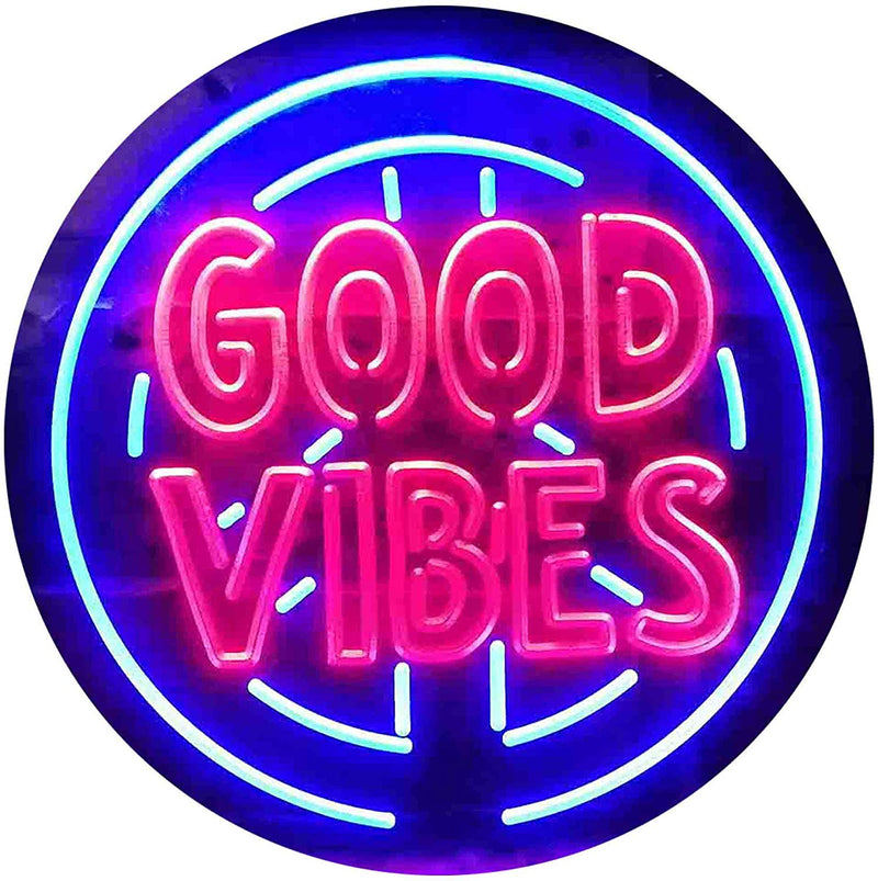 Good Vibes LED Light Sign - LED Gift Works