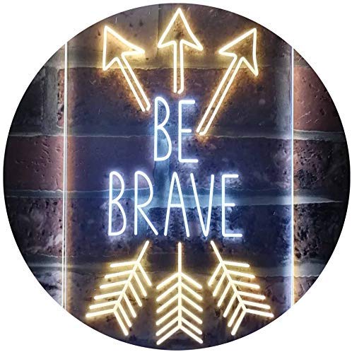 Arrows Be Brave LED Light Sign - Way Up Gifts