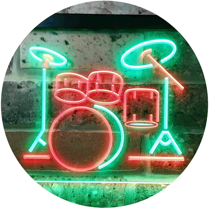 Drum Set Music Instruments LED Light Sign - Way Up Gifts