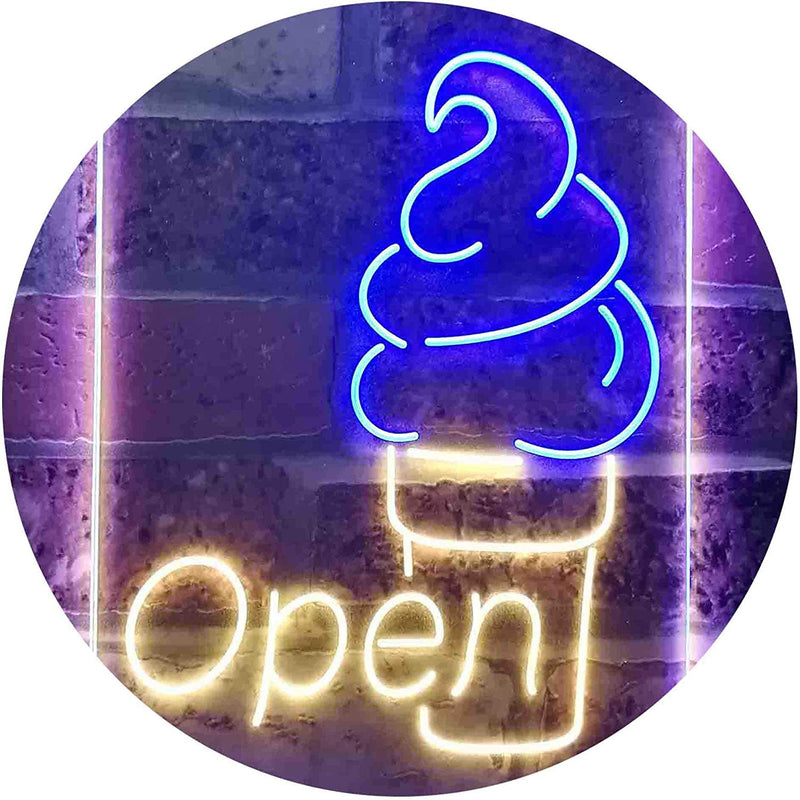 Ice Cream Open LED Light Sign - LED Gift Works