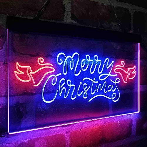 Merry Christmas Wing Decoration LED Light Sign - LED Gift Works