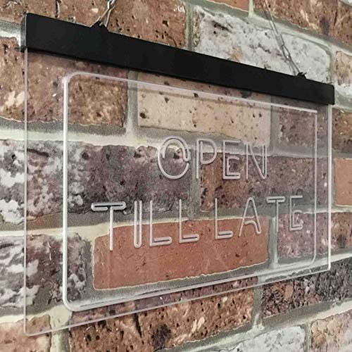 Open Till Late LED Light Sign - LED Gift Works