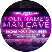 Personalized Sports Baseball Theme Man Cave LED Light Sign - LED Gift Works