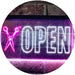 Barber Scissors Hair Cuts Open LED Light Sign - Way Up Gifts