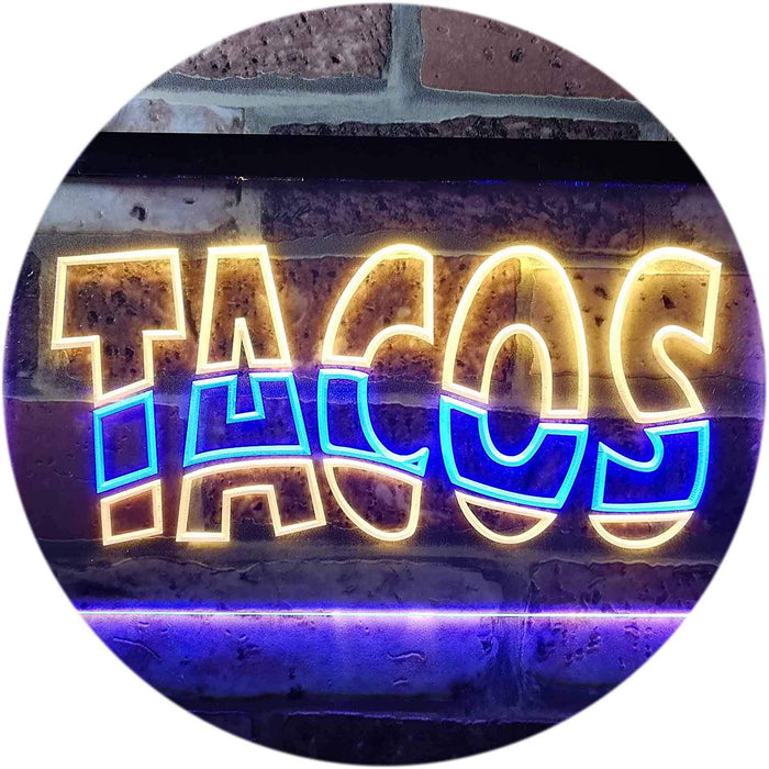 Mexican Restaurant Tacos LED Light Sign - Way Up Gifts