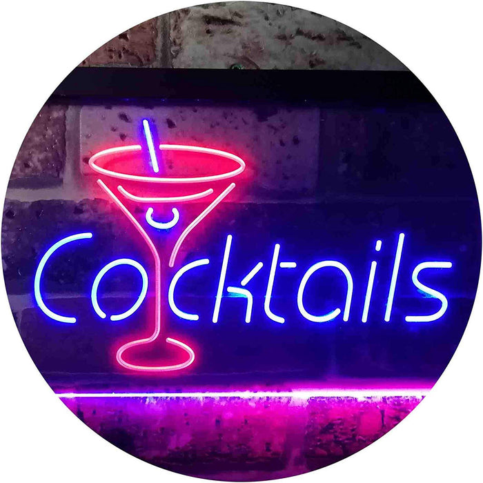 Cocktails LED Light Sign - Way Up Gifts