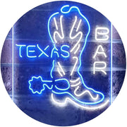 Cowboys Boots Texas Bar LED Light Sign - LED Gift Works