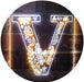 Family Name Letter V Monogram Initial LED Light Sign - Way Up Gifts