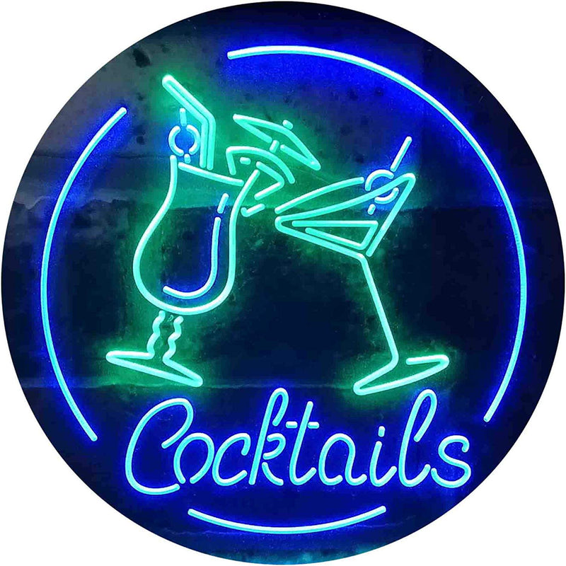 Cocktails LED Light Sign - LED Gift Works