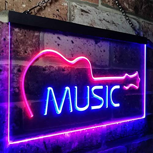 Guitar Instruments Music LED Light Sign - Way Up Gifts