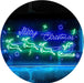 Merry Christmas Santa Claus Sleigh Reindeer LED Light Sign - Way Up Gifts