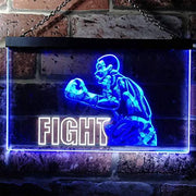 Fitness Gym Boxer Fight Boxing Man Cave LED Light Sign - LED Gift Works
