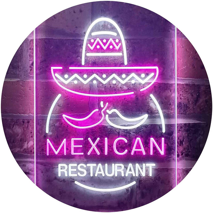 Mexican Restaurant LED Light Sign - Way Up Gifts