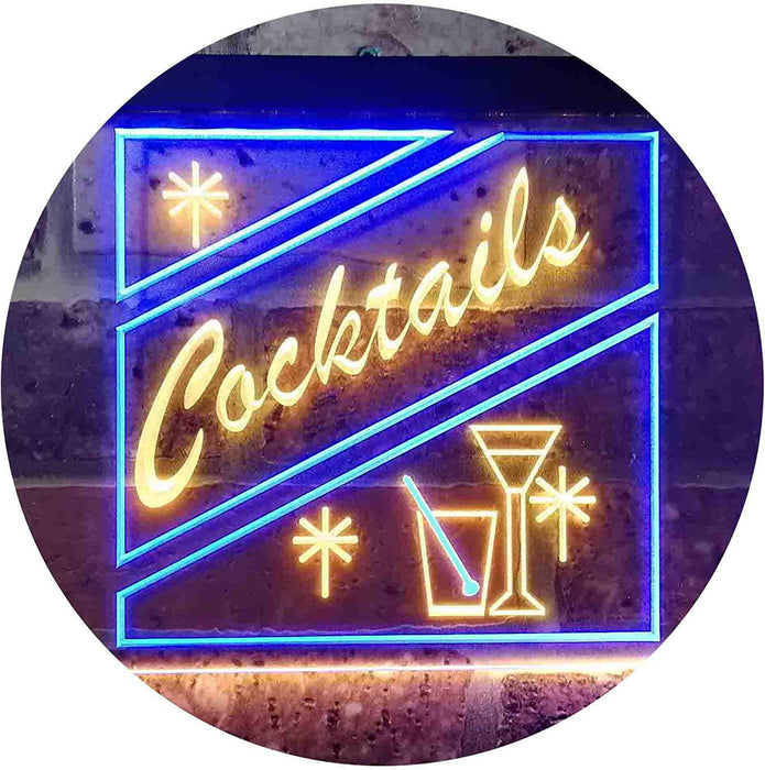 Cocktails LED Light Sign - Way Up Gifts