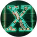 Family Name Letter X Monogram Initial LED Light Sign - Way Up Gifts