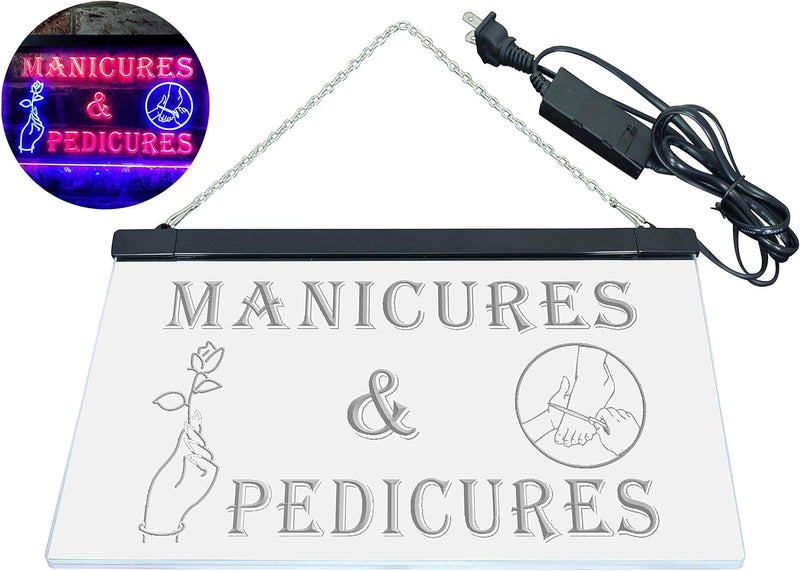 Manicures and Pedicures LED Light Sign - LED Gift Works