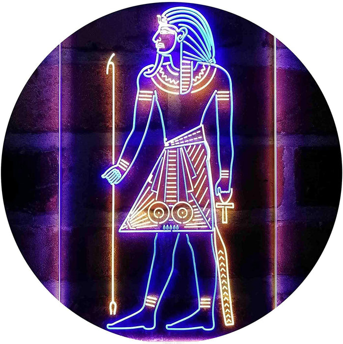 Egyptian Pyramids Ancient Egypt Menes Pharaoh LED Light Sign - Way Up Gifts