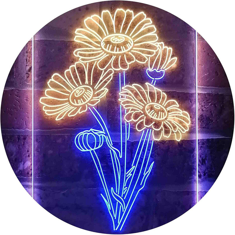 Daisy Flowers LED Light Sign - LED Gift Works