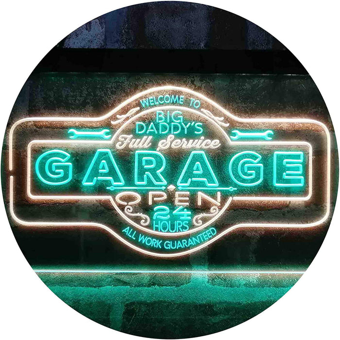 Big Daddy Garage Tools Man Cave LED Light Sign - Way Up Gifts
