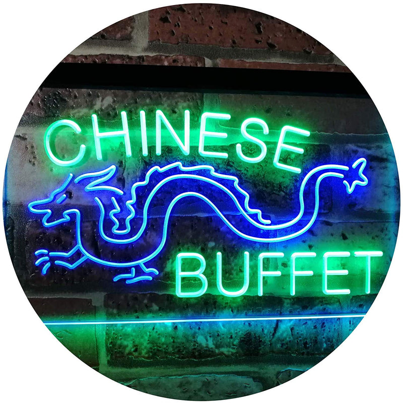 Dragon Chinese Buffet Restaurant LED Light Sign - LED Gift Works