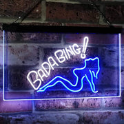 Sexy Girl Bada Bing Man Cave LED Light Sign - LED Gift Works